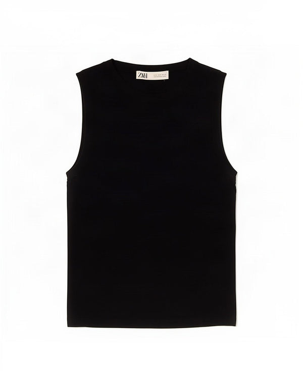 Женский жилет Zara Top UK 8, маленький, темно-синий