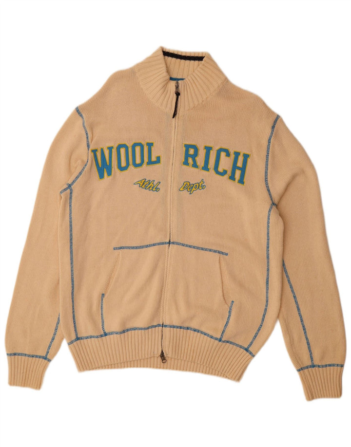 Мужской кардиган с рисунком WOOLRICH XL, бежевый, хлопок