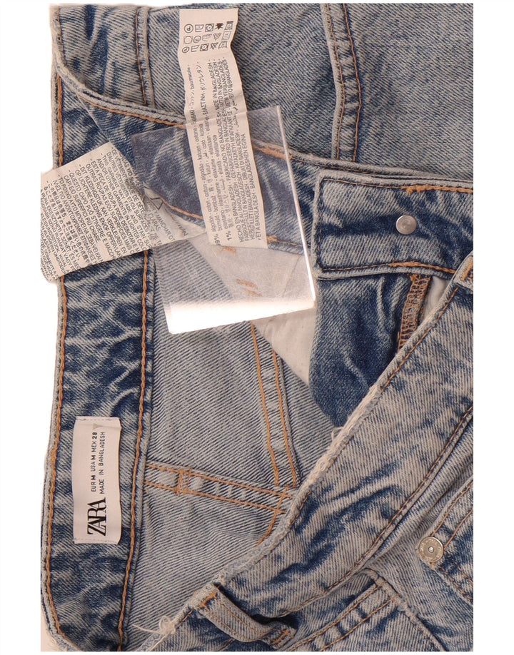 Женская джинсовая юбка Zara Medium W28, синяя, хлопок
