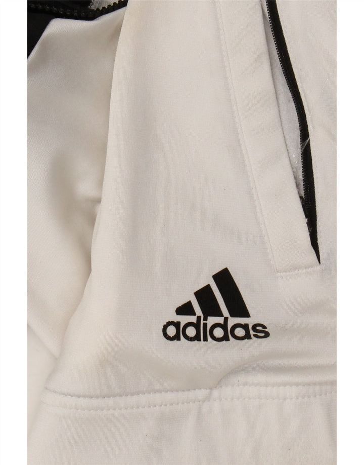ADIDAS Mens Graphic Tracksuit Top Jacket Small Black Colourblock Polyester Vintage Adidas and Second-Hand Adidas from Messina Hembry 