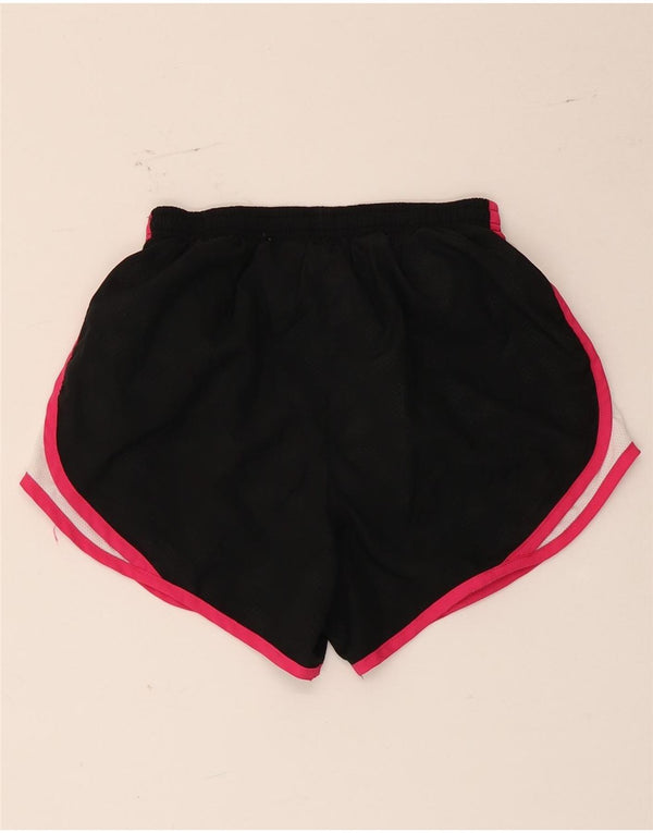 Женские спортивные шорты Nike UK 6/8 XS, черные, полиэстер с цветными блоками