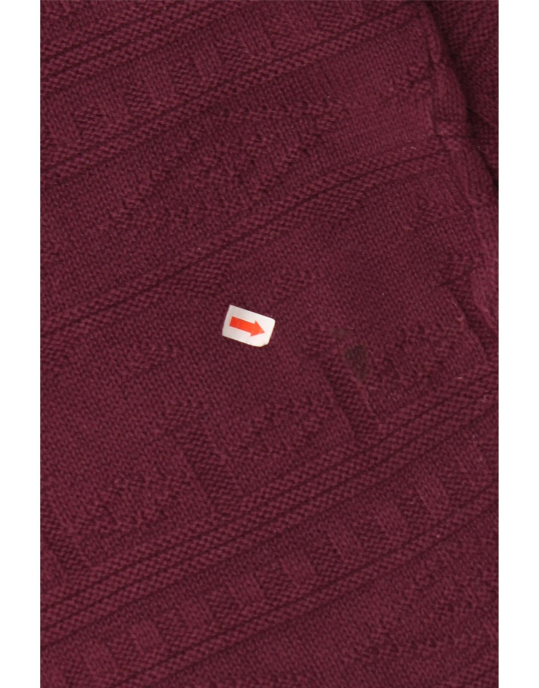 Мужской джемпер с круглым вырезом VINTAGE, большой бордовый цвет