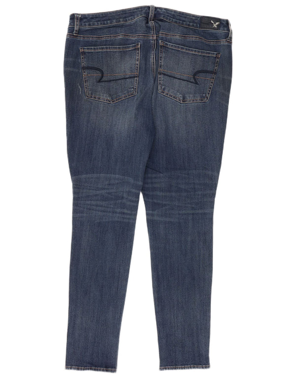 Женские джинсы джеггинсы American Eagle UK 18 XL W38 L28 Синие хлопковые