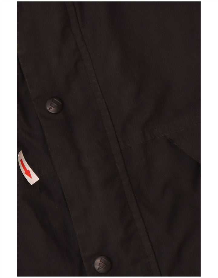 Мужская ветровка Adidas с капюшоном UK 40/42, средний черный полиамид