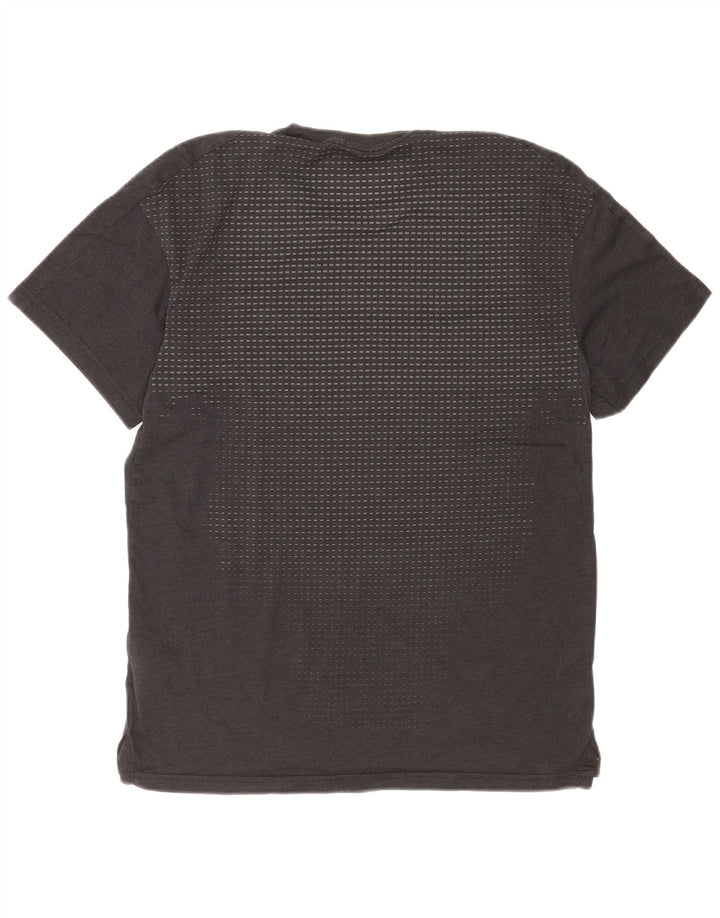 Мужская футболка с рисунком Nike Dri Fit, маленький серый хлопковый топ
