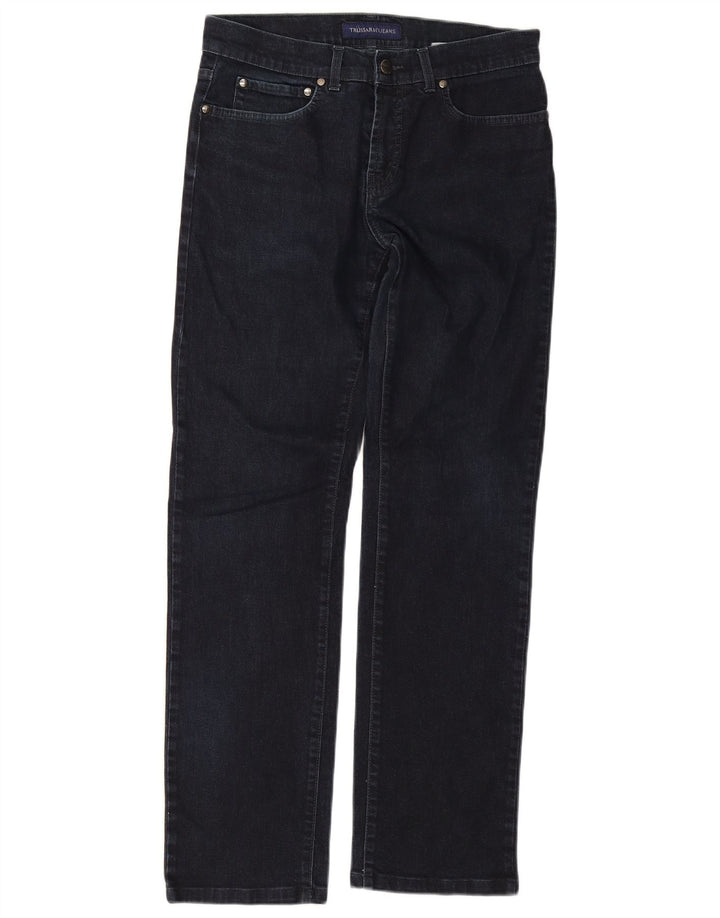 Женские прямые джинсы Trussardi W33 L29 темно-синие, хлопок