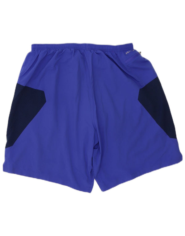 Мужские спортивные шорты Nike Dri Fit XL фиолетового цвета с цветными блоками