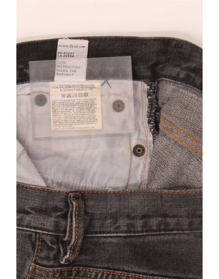 Женские расклешенные джинсы Diesel W27 L32, черный хлопок