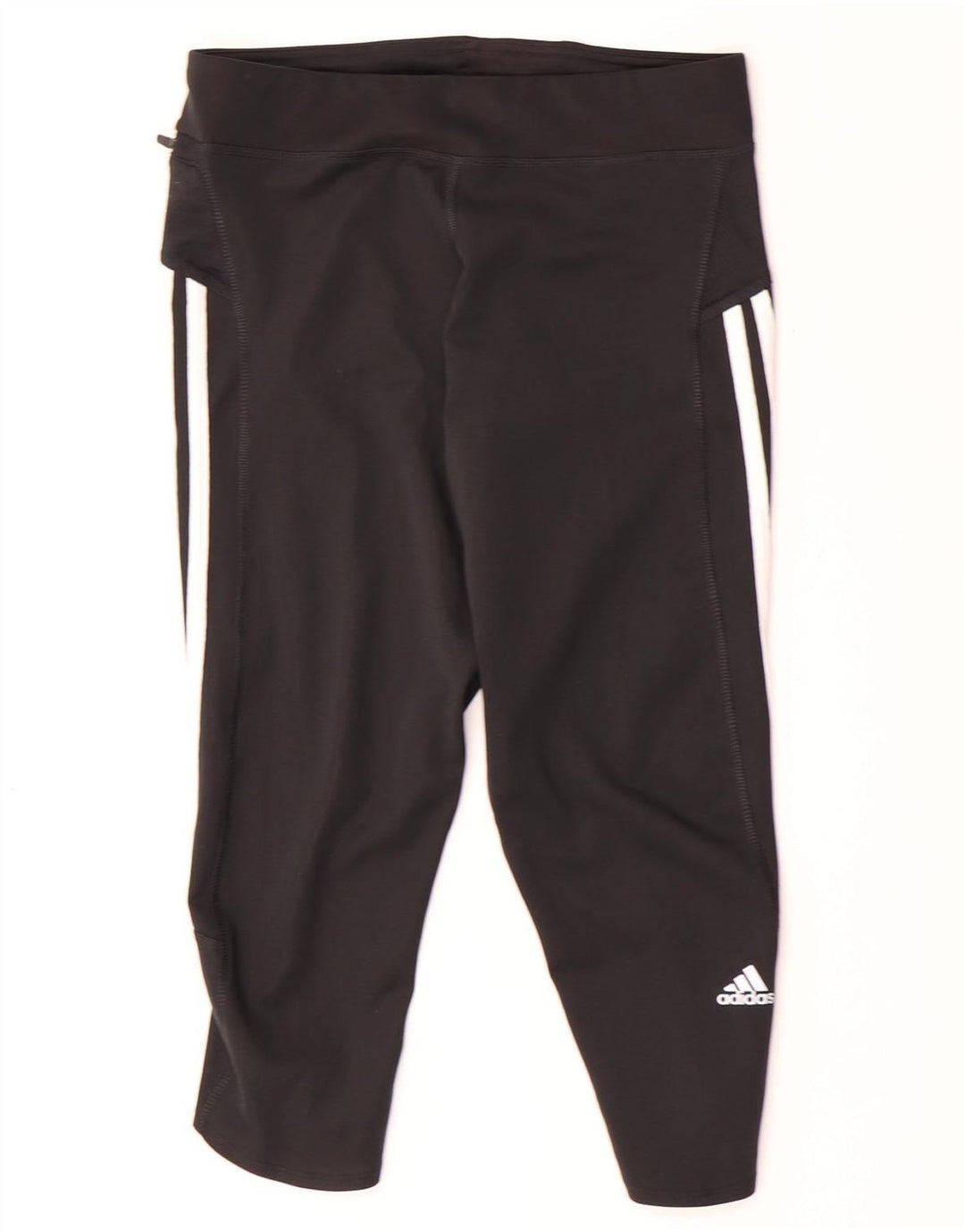Женские леггинсы-капри ADIDAS Climalite UK 12, средний черный, полиэстер
