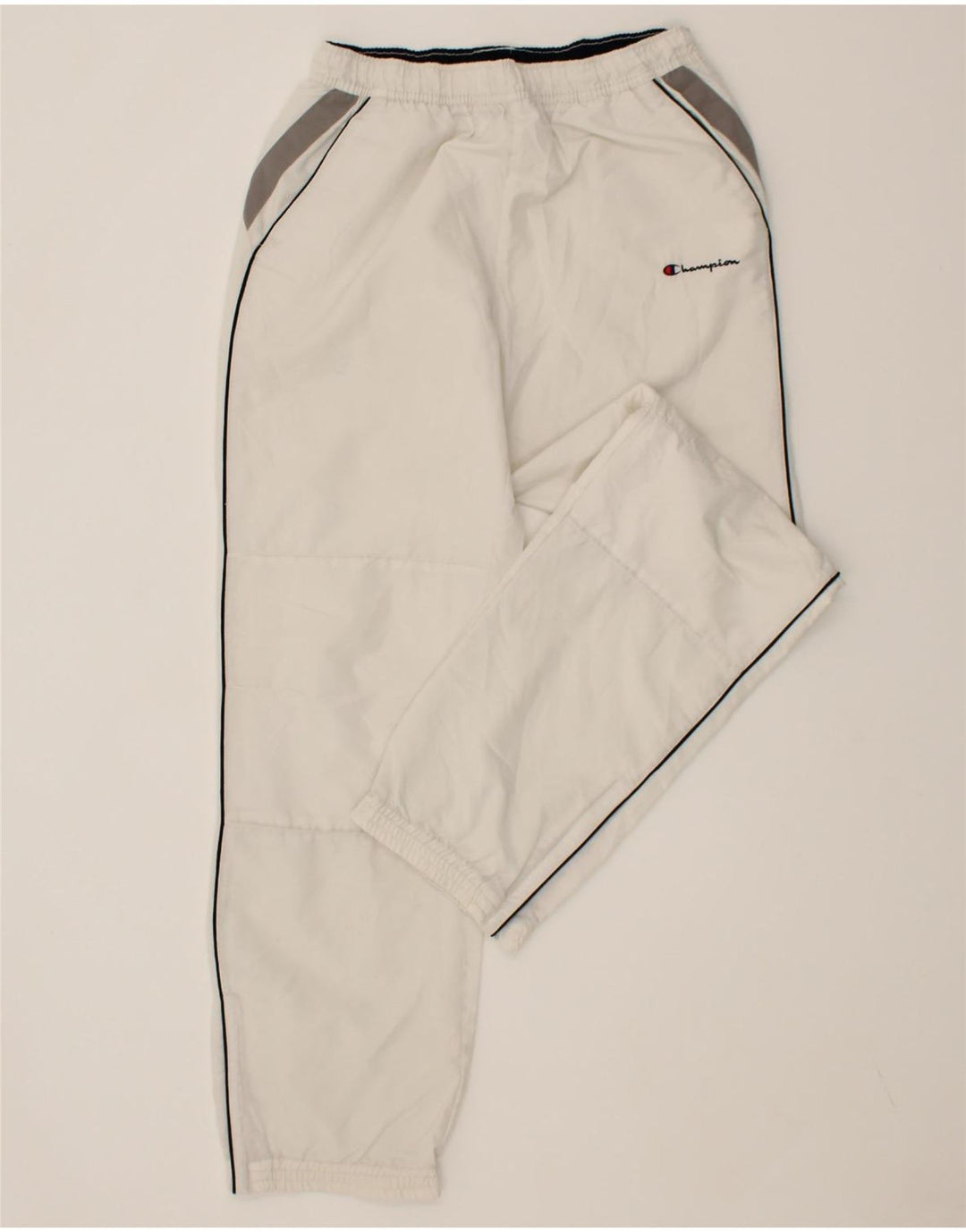 CHAMPION Womens Tracksuit Trousers UK 10 Small Grey Polyester Vintage Champion and Second-Hand Champion from Messina Hembry 