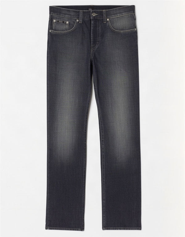 Мужские прямые джинсы Hugo Boss W31 L32 темно-синие, хлопок