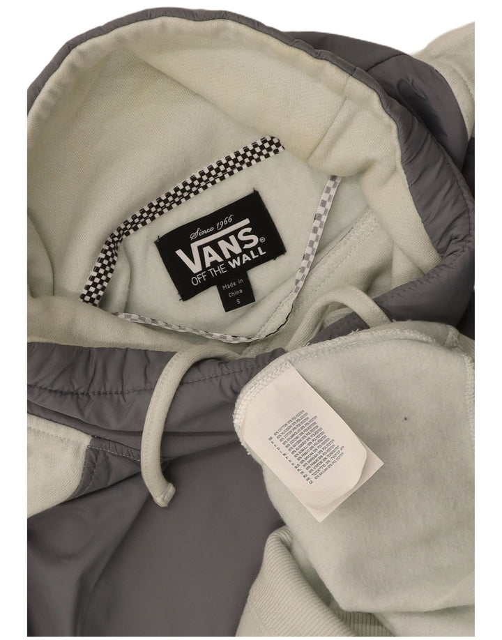 Женский свитер VANS, джемпер UK 10, маленький, белый, хлопок с цветными блоками
