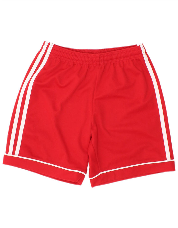 Спортивные шорты Adidas Climalite для мальчиков 9-10 лет, красный полиэстер