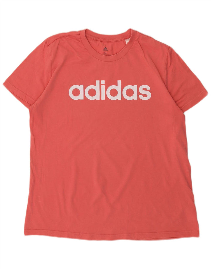 Женская футболка с рисунком ADIDAS Top UK 20/22 XL, розовый хлопок