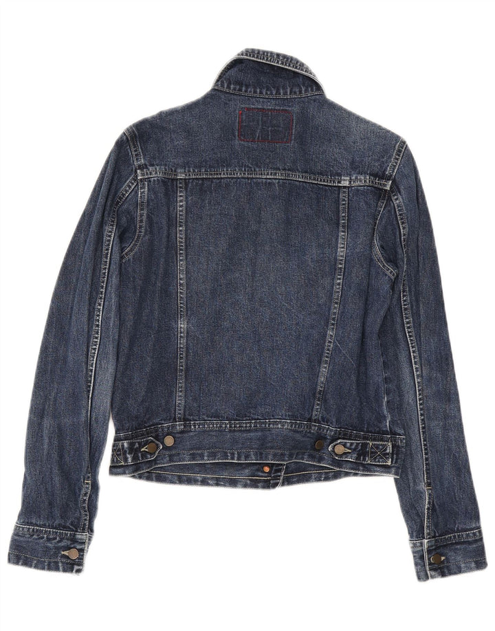 Женская укороченная джинсовая куртка Stefanel UK 12 Medium Navy Blue