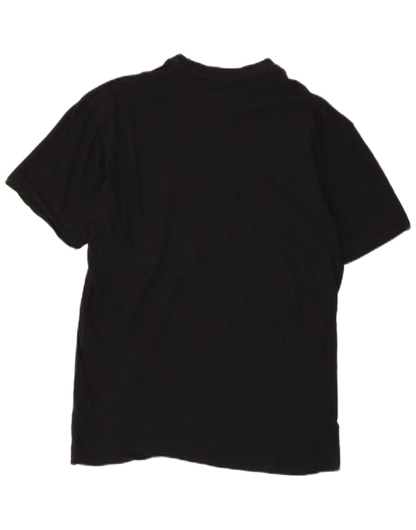 KAPPA Женская футболка с рисунком Top UK 14, большой черный хлопок