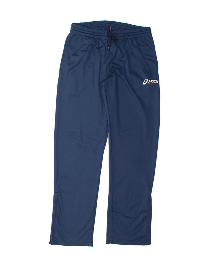 ASICS Mens Tracksuit Trousers Medium Navy Blue Polyester Vintage Asics and Second-Hand Asics from Messina Hembry 