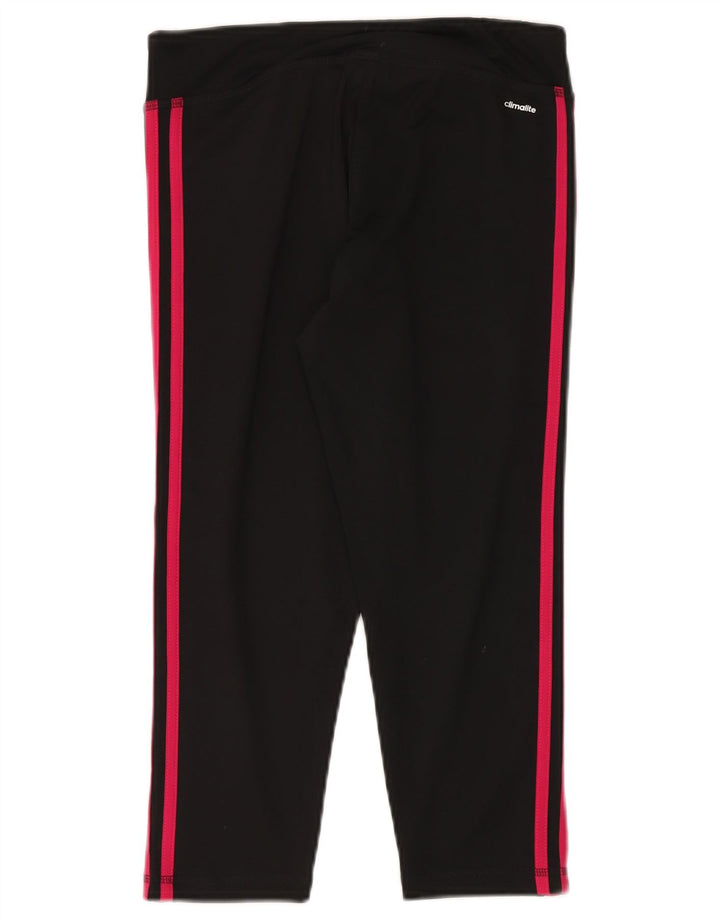Женские укороченные леггинсы Adidas Climalite UK 12/14, средний черный полиэстер