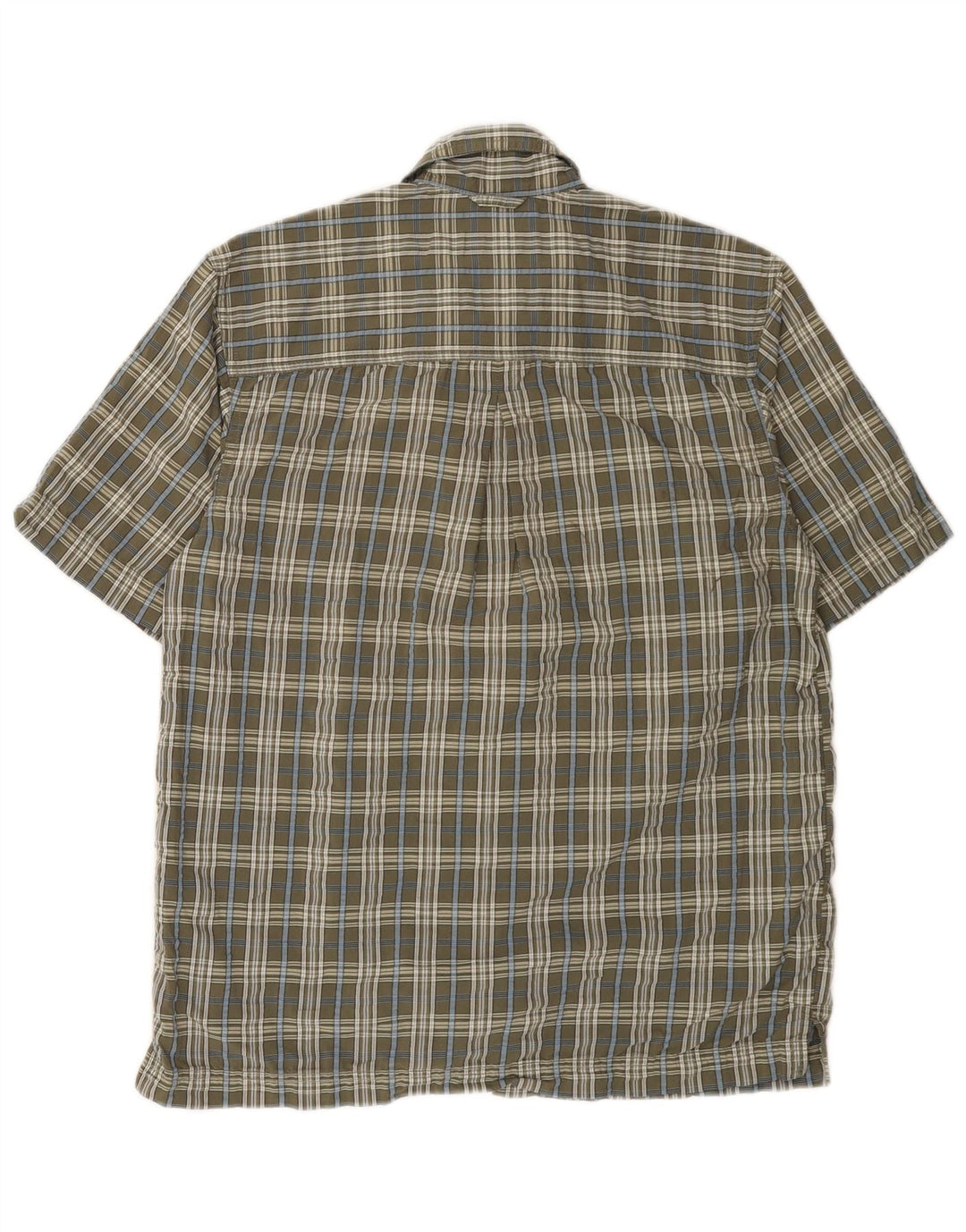 EDDIE BAUER Мужская рубашка с коротким рукавом, маленькая серая клетка, хлопок