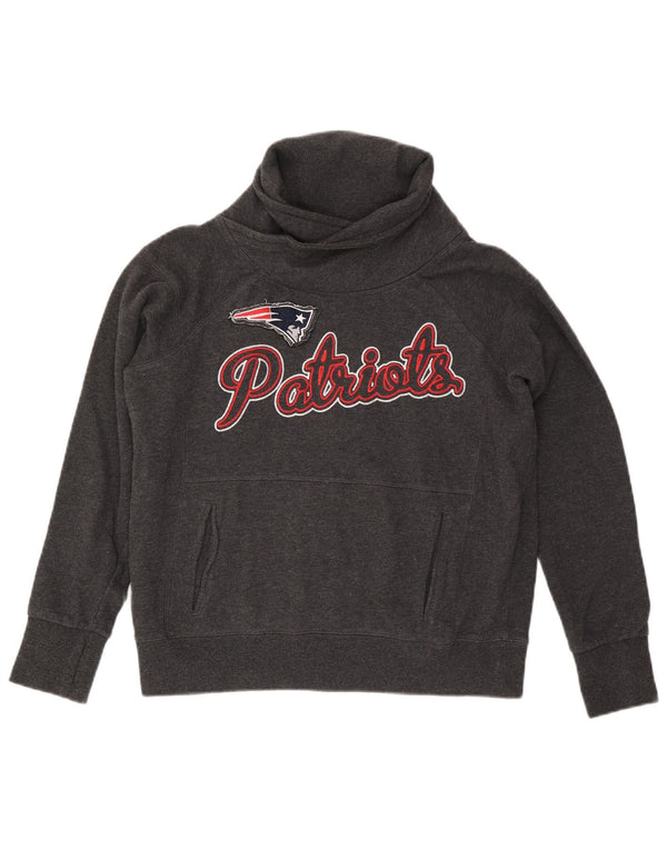 Женский свитер с рисунком NFL New England Patriots UK 14, средний серый цвет