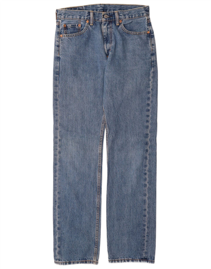 Мужские прямые джинсы Levi's 505 W30 L34 синие, хлопок