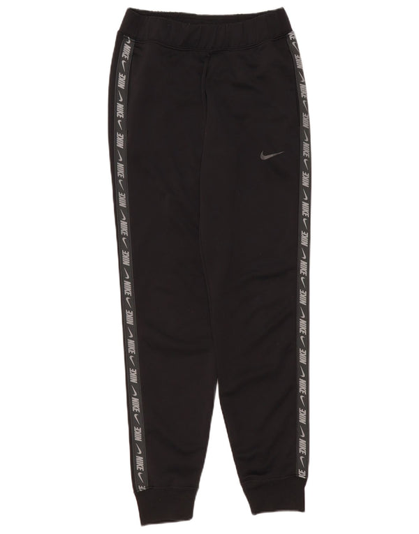 Женские спортивные брюки с графическим рисунком Nike UK 6 XS, черные с цветными блоками