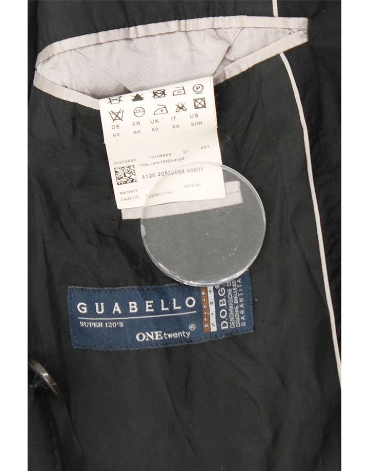 Мужской пиджак HUGO BOSS Guabello на 2 пуговицах UK 40, большой черный вискоза