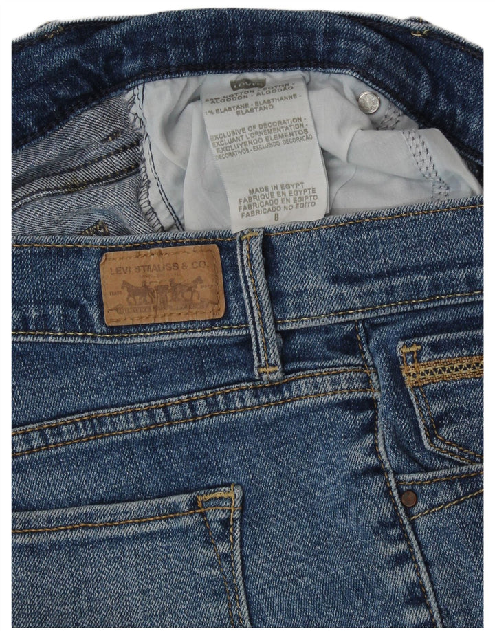 Женские капри LEVI'S США 8, средние W30 L19, синие, хлопок