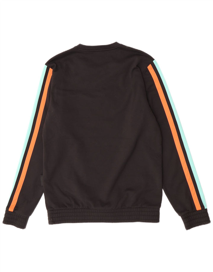 Мужской свитшот Adidas с графическим рисунком, средний черный полиэстер с цветными блоками