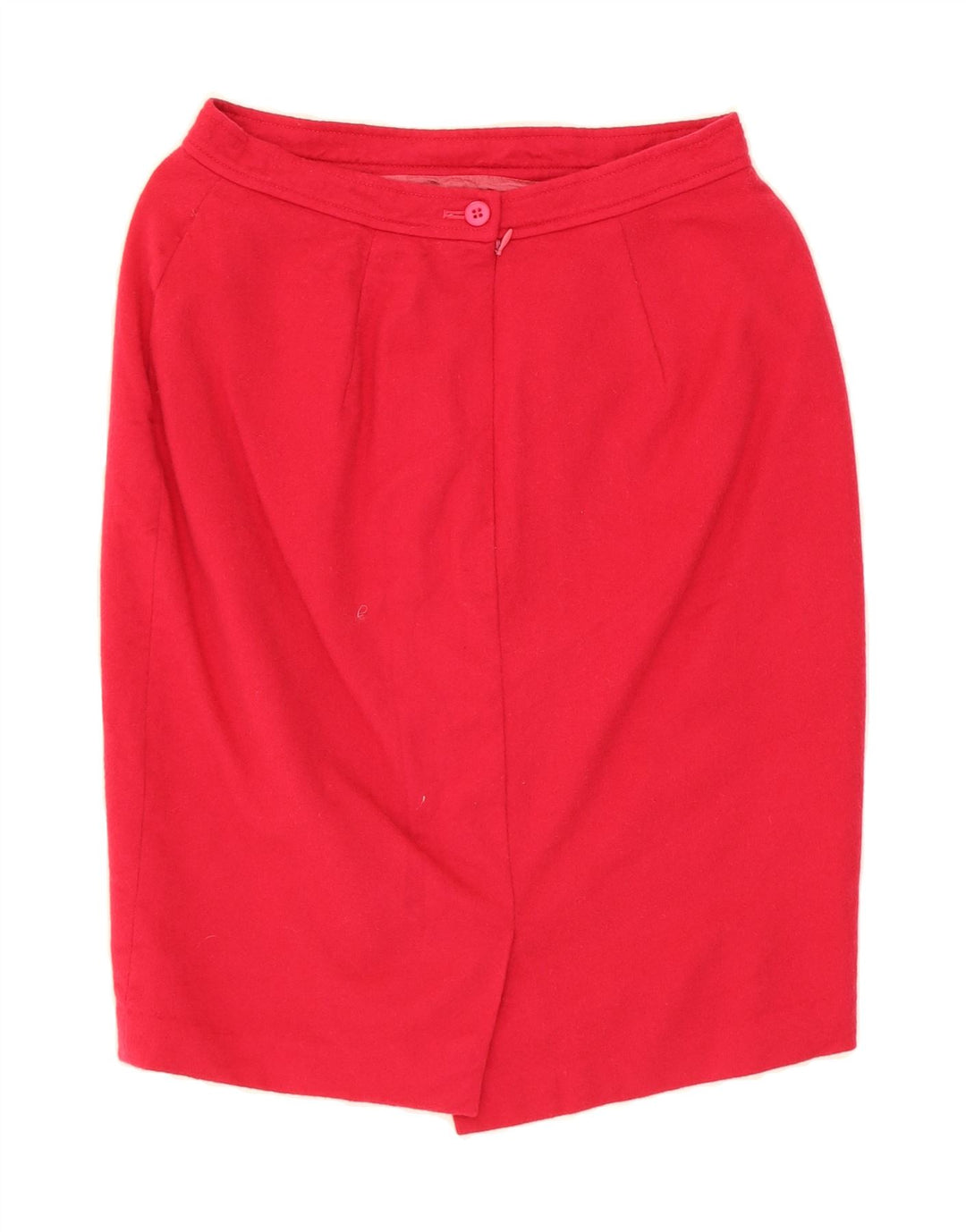 VINTAGE Womens Pencil Skirt IT 42 Medium W28 Red Virgin Wool Vintage Vintage and Second-Hand Vintage from Messina Hembry 