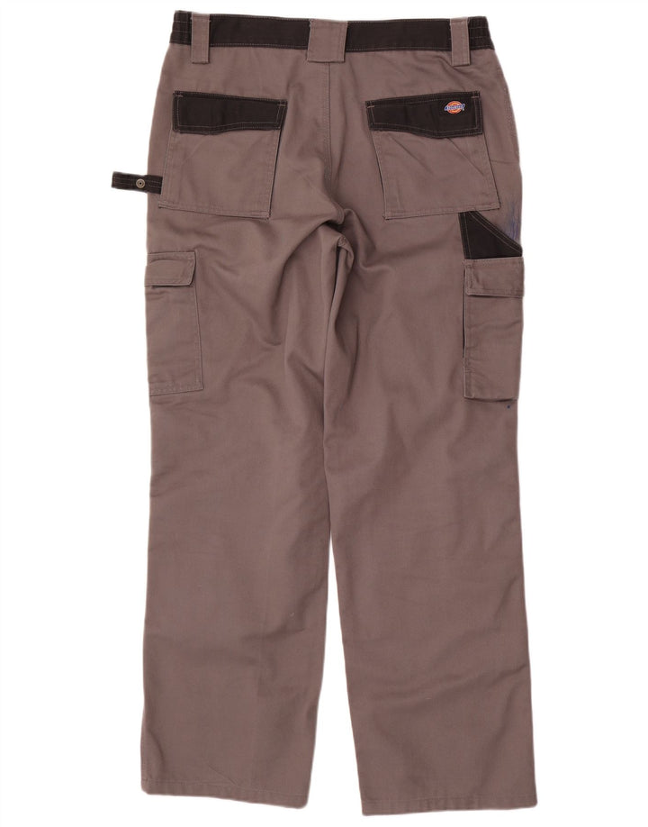 Мужские прямые брюки-карго Dickies W34 L31, серый полиэстер