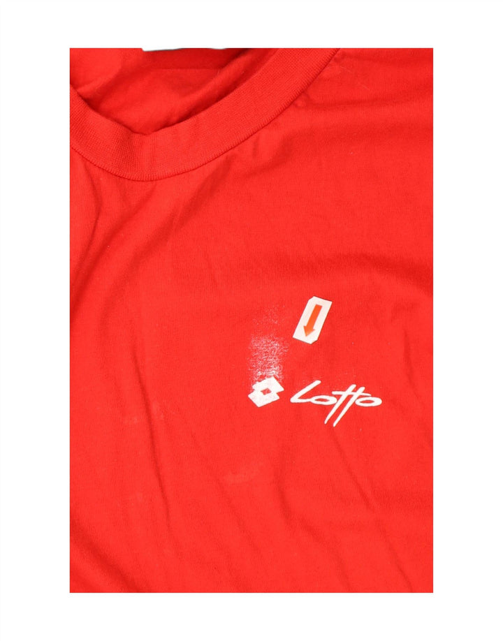 LOTTO Mens Vest Top XL Red Colourblock Cotton