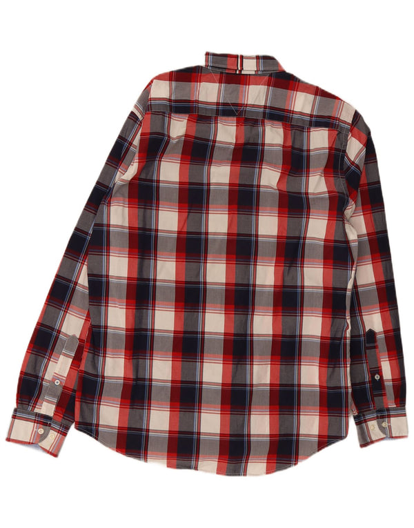 Tommy Hilfiger Mens Regular Fit Shirt Medium Multicoloured Plaid Cotton
