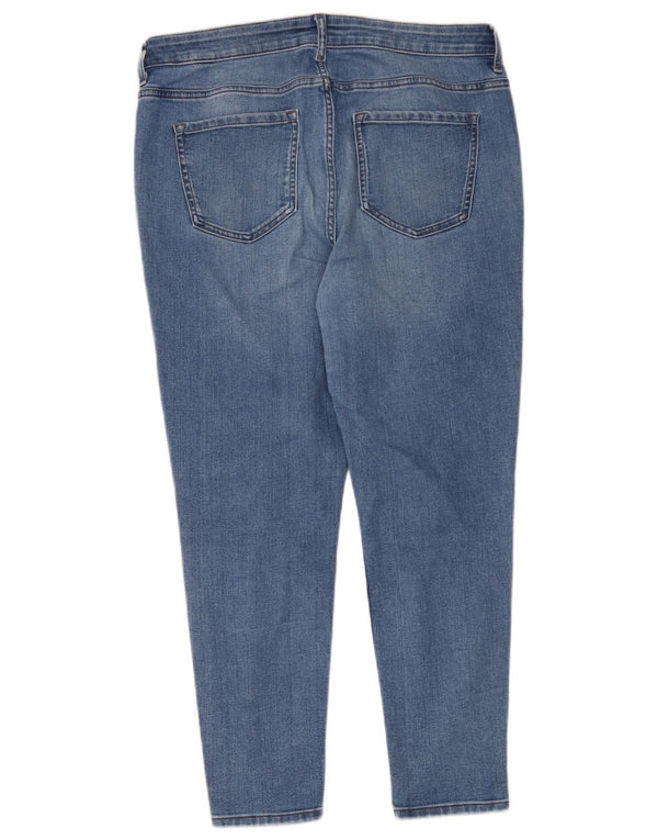 Женские джинсы скинни Marks & Spencer The Ivy UK 16, большие W34 L26, синие, хлопок