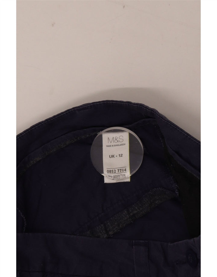 Женские шорты чинос MARKS & SPENCER UK 12 Medium W30 Темно-синие, хлопок