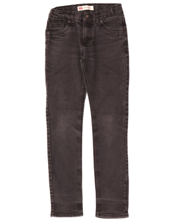Джинсы скинни Levi's 510 для мальчиков 13–14 лет W26 L29, черный хлопок