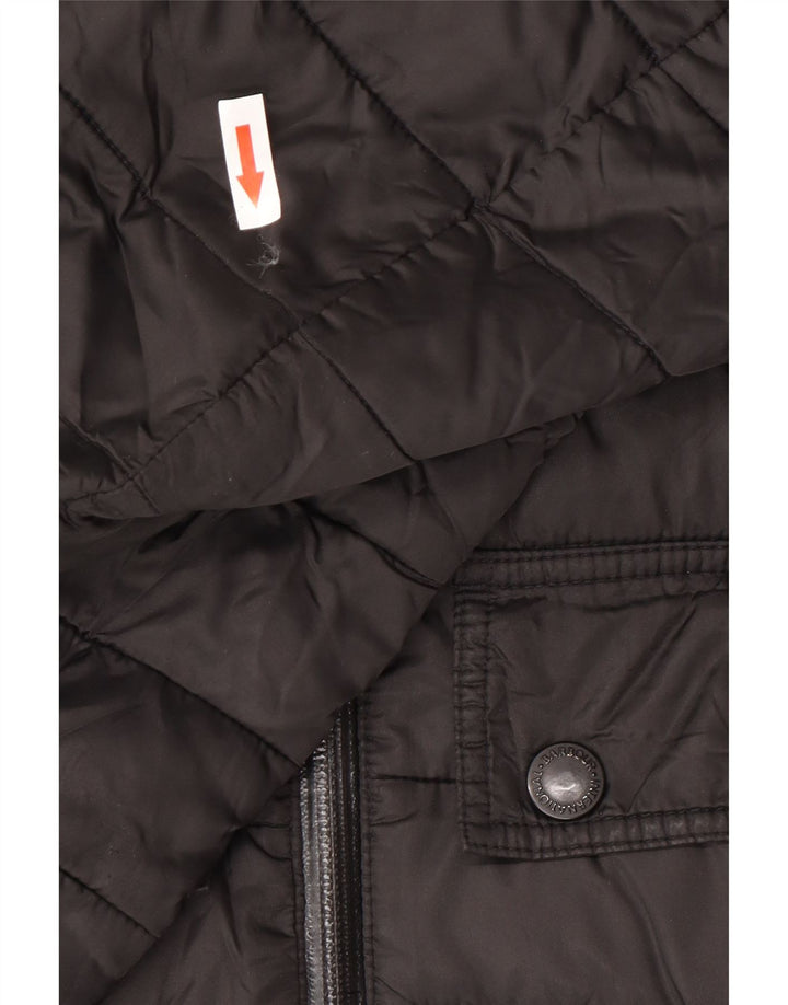 Мужская утепленная куртка с капюшоном Barbour UK 40, большая, черная, полиэстер