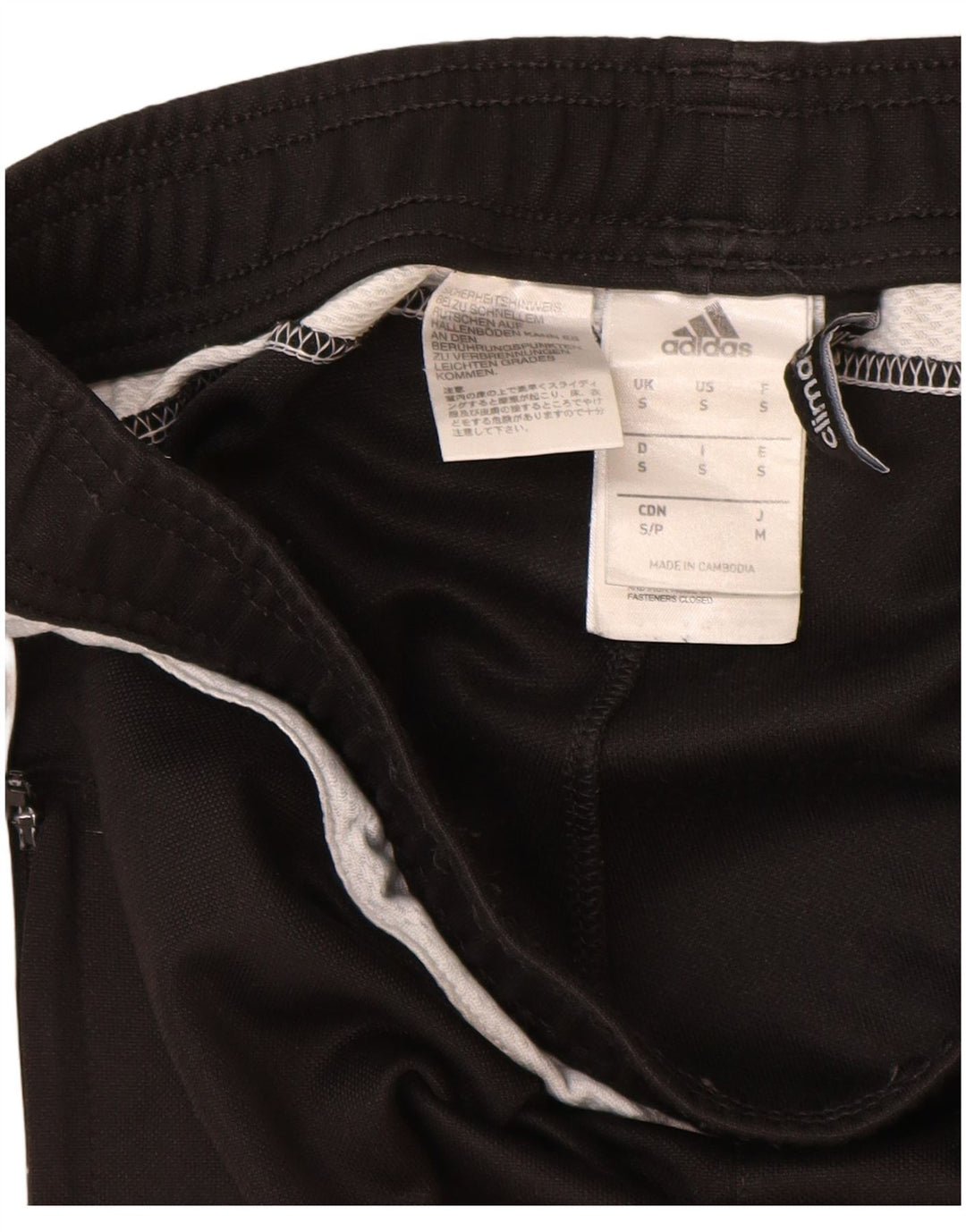 Мужские спортивные брюки Adidas Climacool, маленькие черные из полиэстера