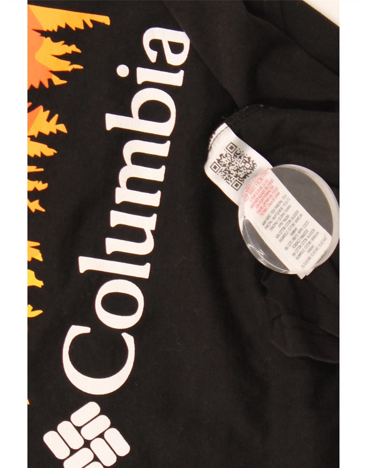 Мужская футболка Columbia с графическим рисунком, средний черный хлопковый топ