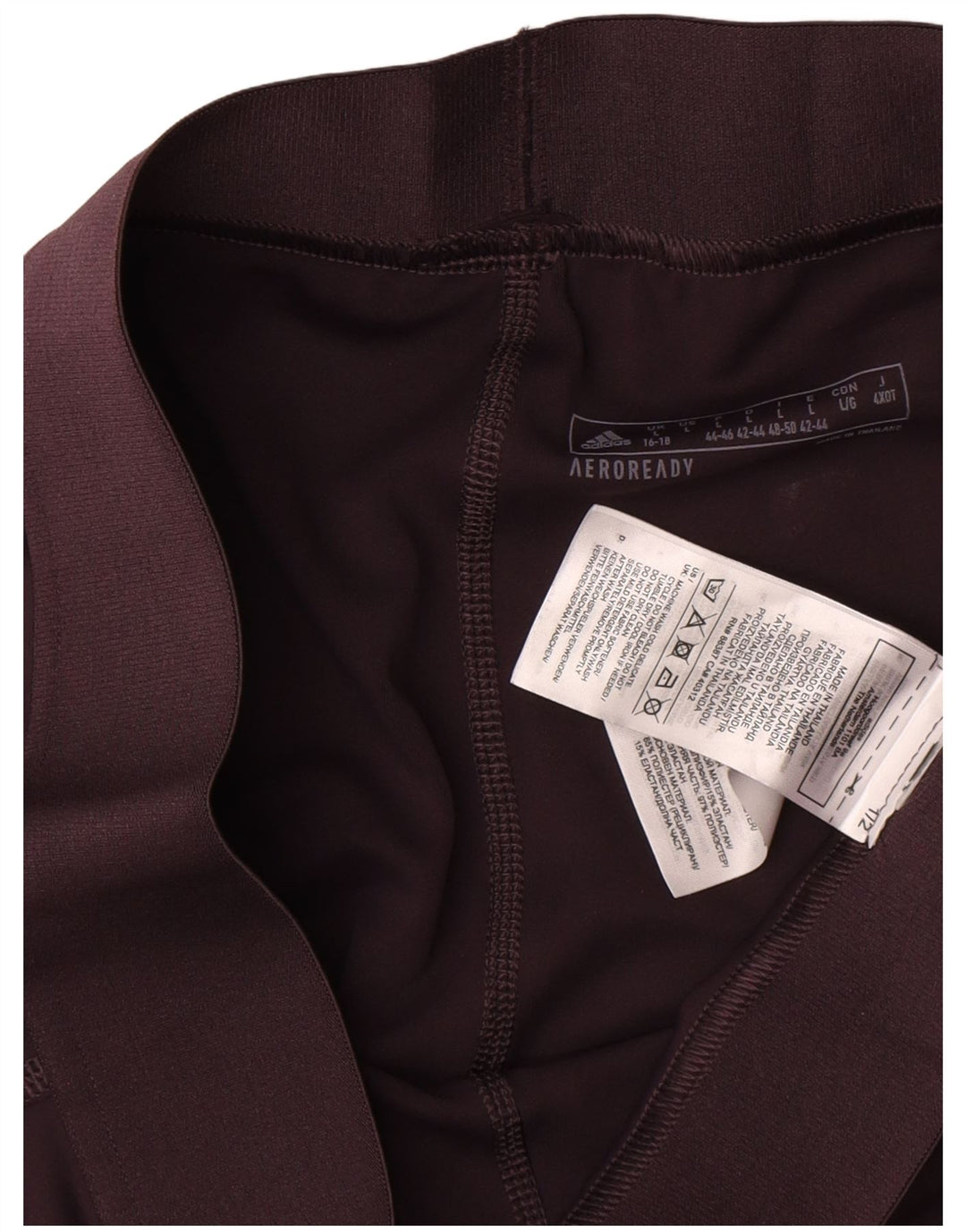 Женские леггинсы Adidas Aeroready UK 16/18, большой коричневый полиэстер