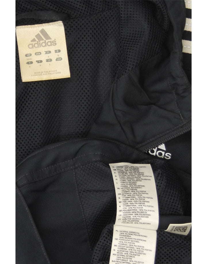 Мужская куртка-дождевик Adidas Clima Proof UK 38/40, средний темно-синий полиэстер