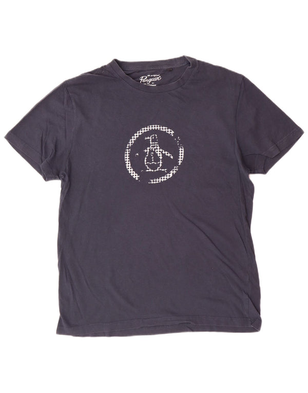 Женская футболка с рисунком PENGUIN Top UK 16, большой размер, темно-синий, хлопок