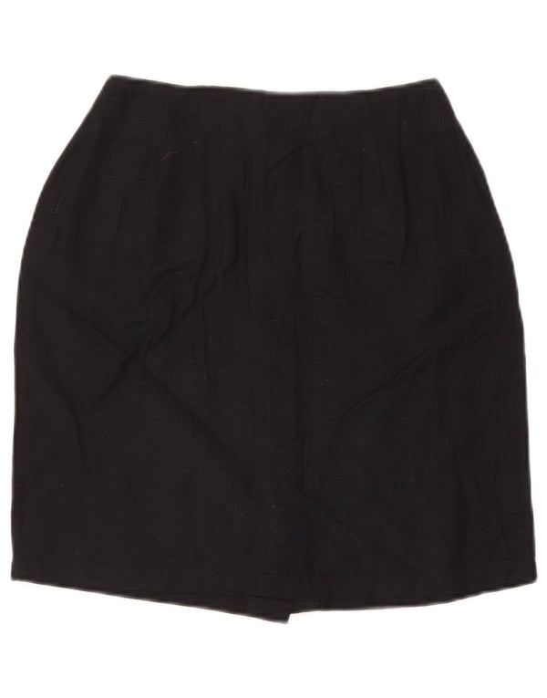 Винтажная женская юбка-карандаш IT 42 Medium W28 Темно-синяя