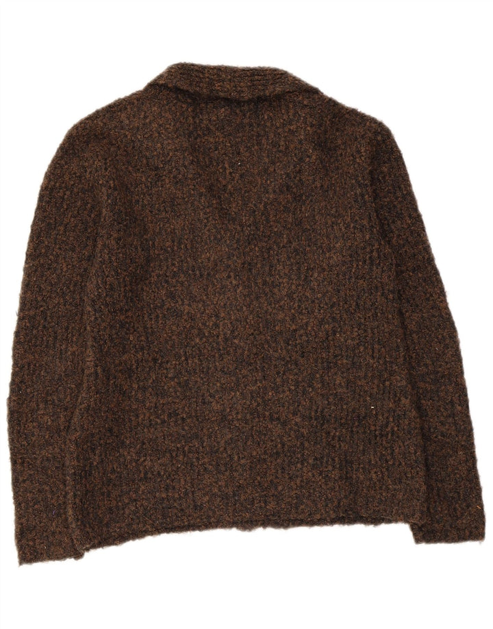 Женский кардиган MARKS & SPENCER UK 10, маленький коричневый в крапинку