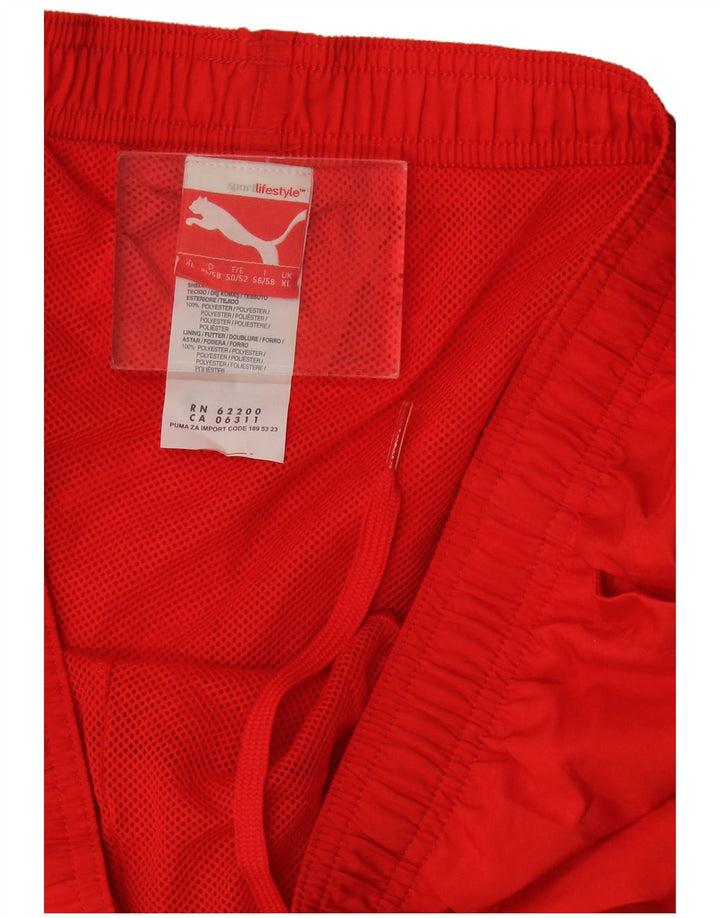 Мужские спортивные шорты Puma с рисунком XL, красный полиэстер