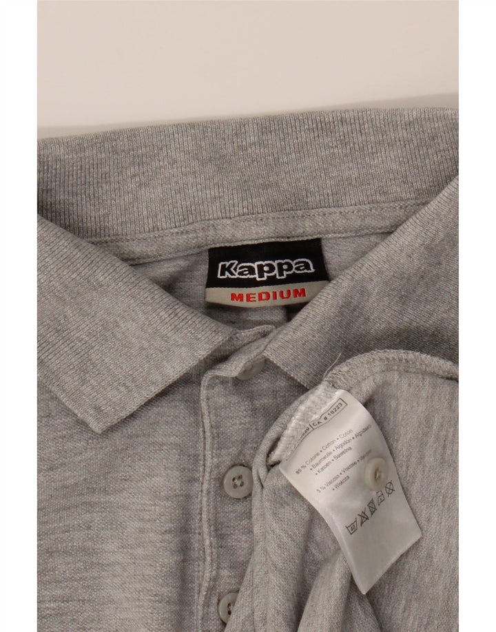 KAPPA Mens Polo Shirt Medium Grey Cotton Vintage Kappa and Second-Hand Kappa from Messina Hembry 