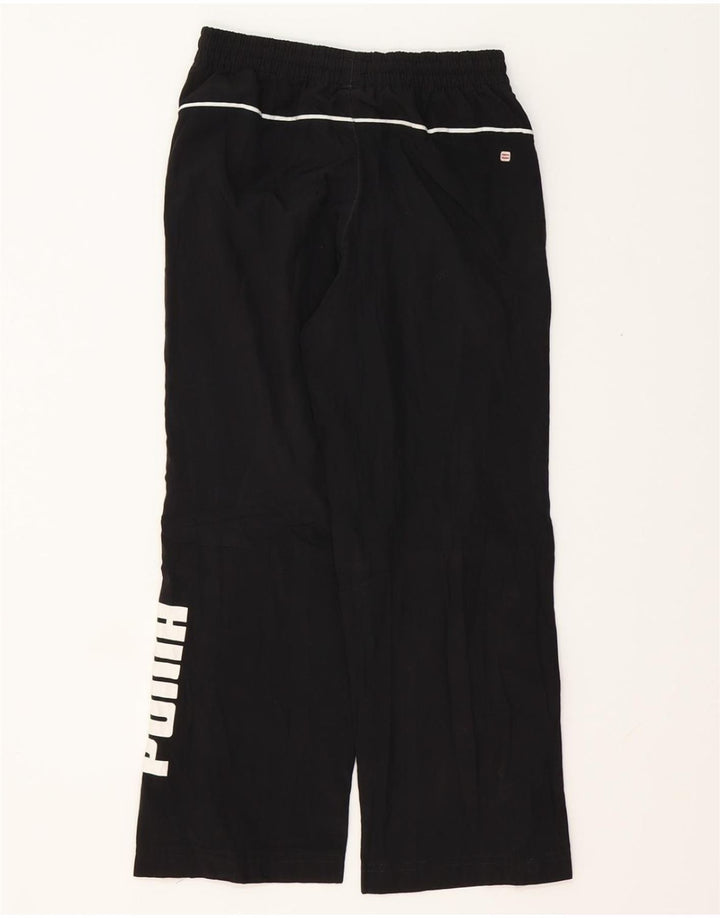 PUMA Boys Graphic Tracksuit Trousers 7-8 Years  Black Polyester