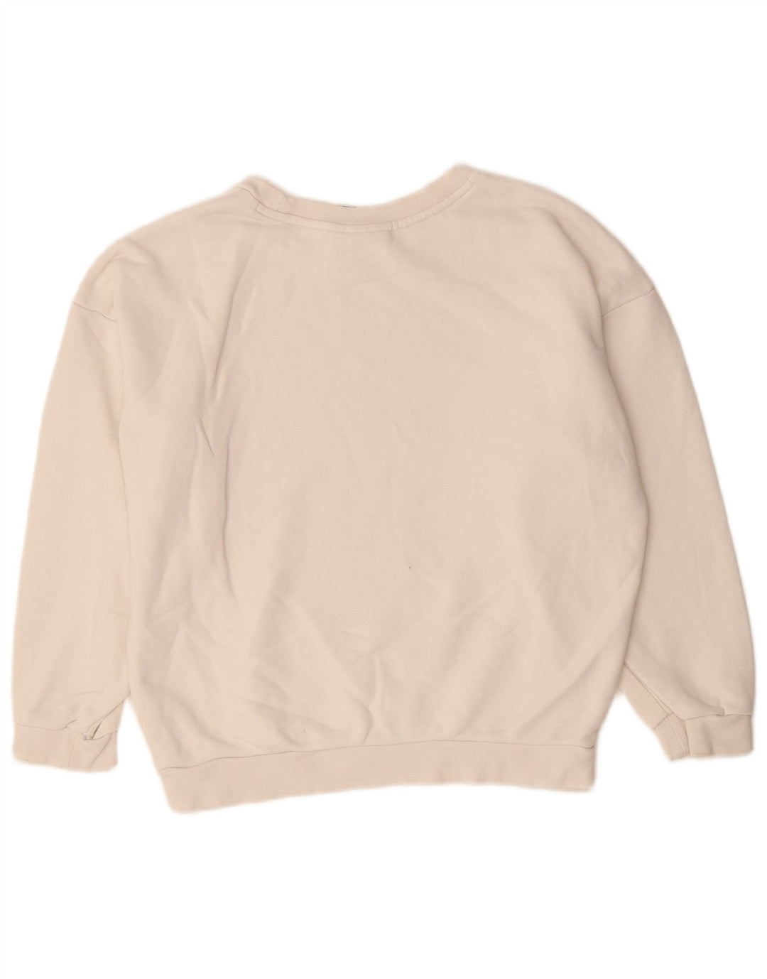 Женский укороченный свитшот с рисунком Adidas Oversized UK 8, маленький белый