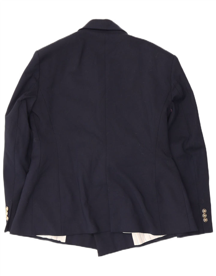 Женский двубортный пиджак Zara UK 18 XL темно-синий