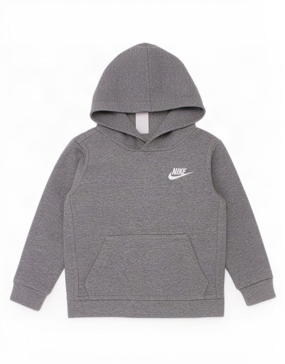 Джемпер с капюшоном Nike для мальчиков 2–3 лет, серый хлопок с крапинками